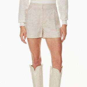 BLACK - Aritzia Fable Linen Mini Shorts size 4